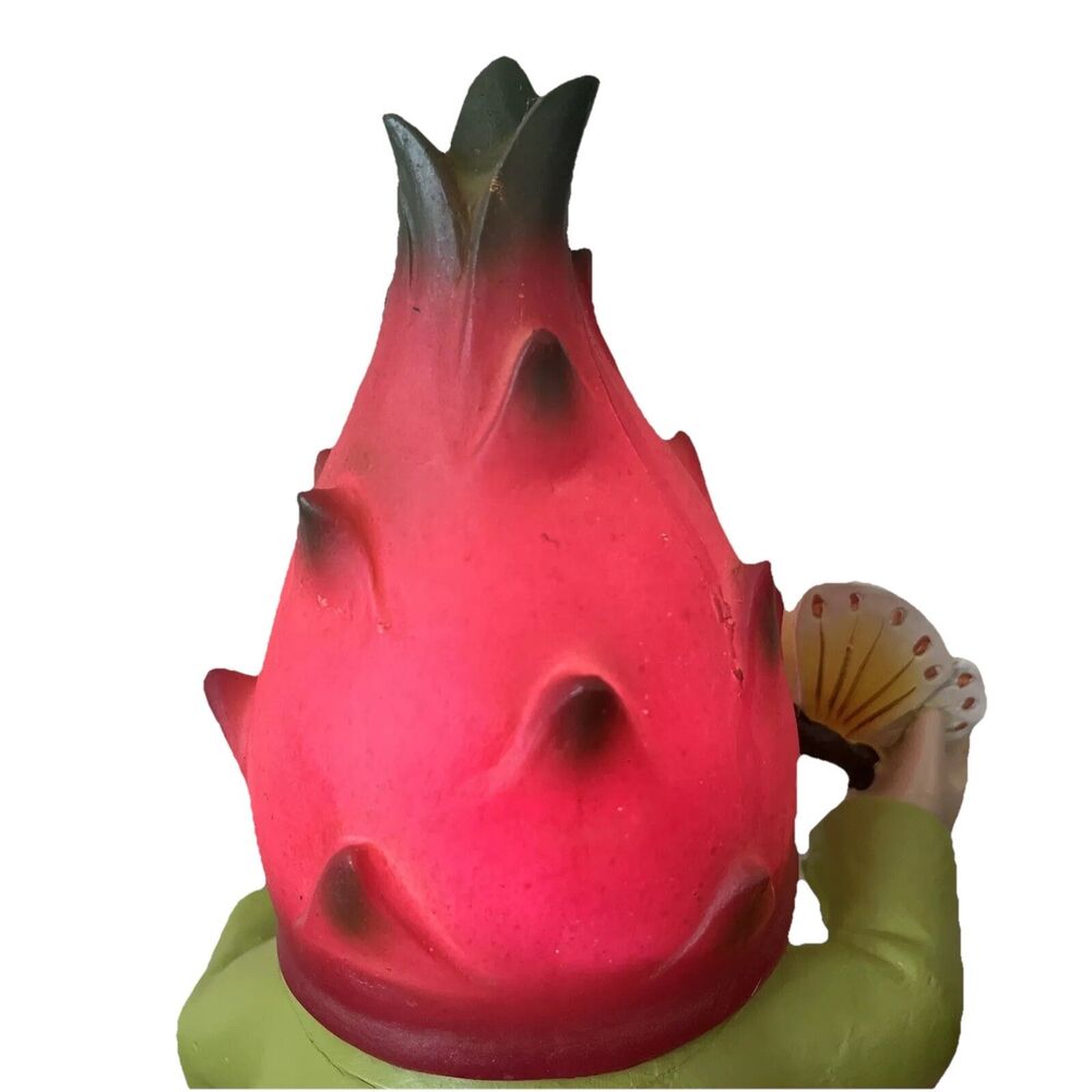 NEW (Open Box) Dragonfruit Garden Gnome Solar Glowing Hat, Butterfly - Picture 5 of 15